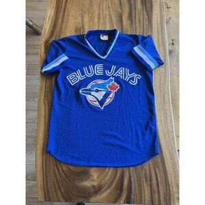 1980s TORONTO BLUE JAYS Baseball Shirt Jersey Ravens Knit Men’s Small